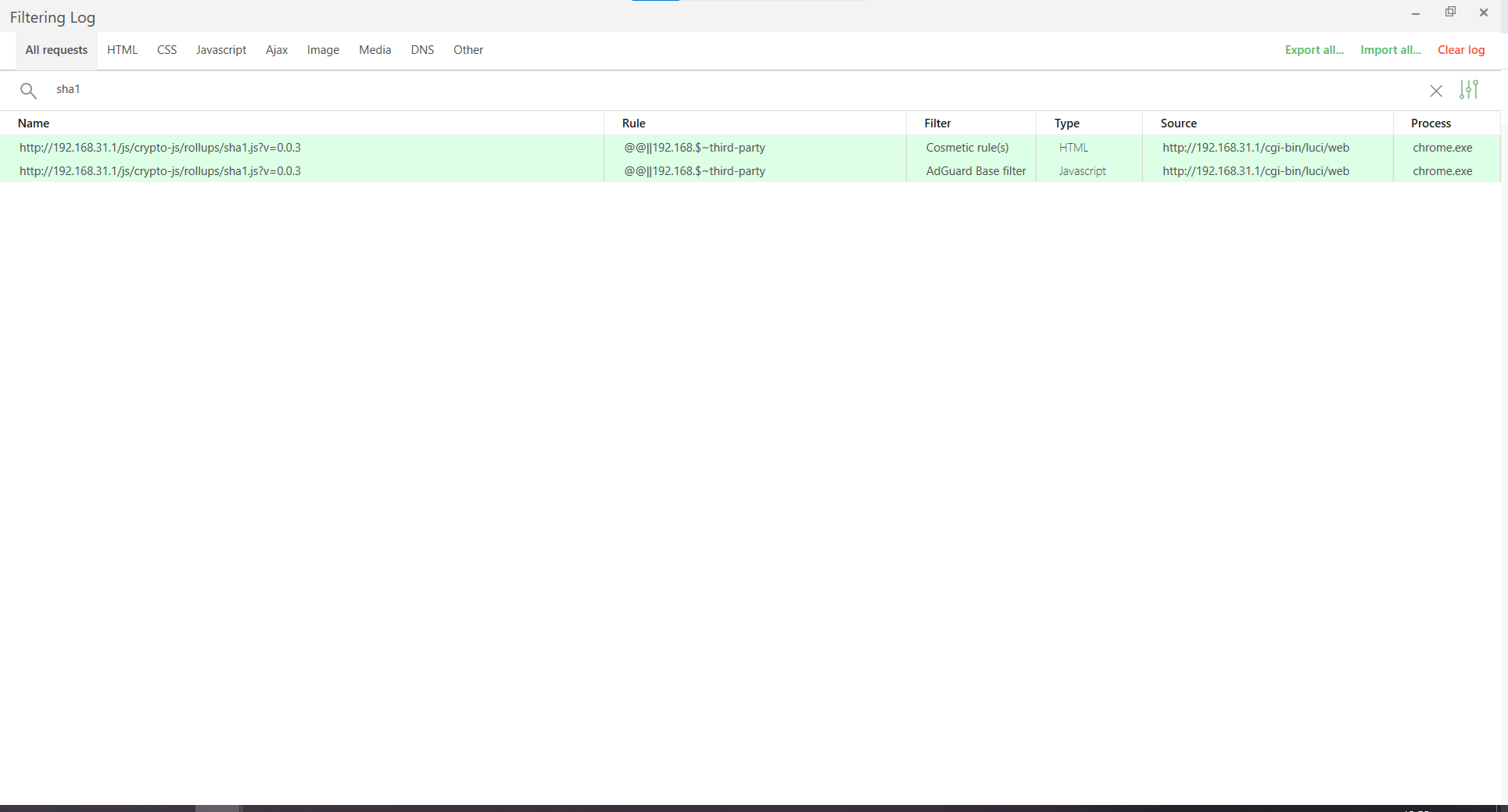 Errors in mi router admin panel · Issue 98826 · AdguardTeam