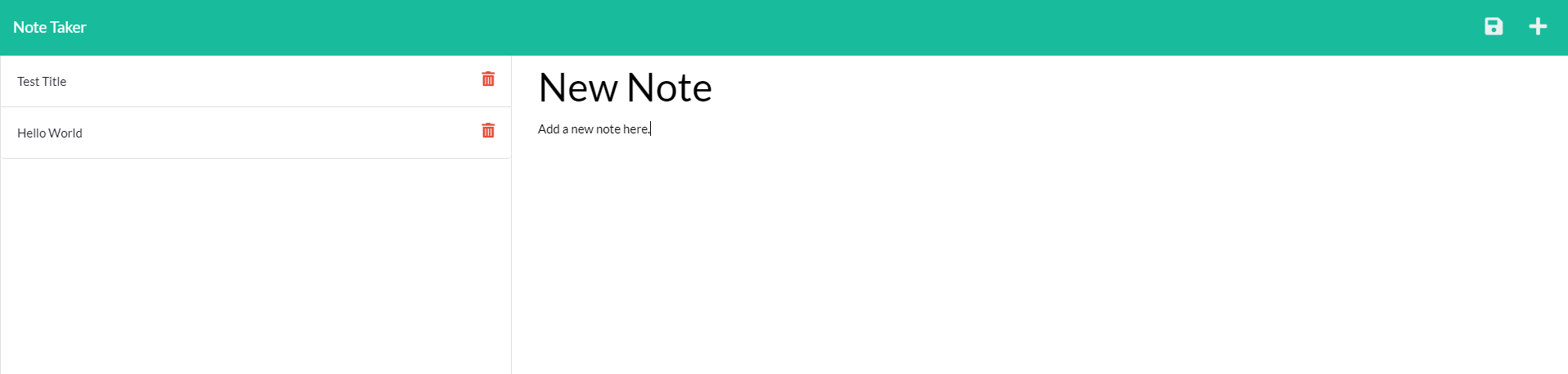 GitHub - dani-hartley/note-taker: Module 11 Express.js · GitHub
