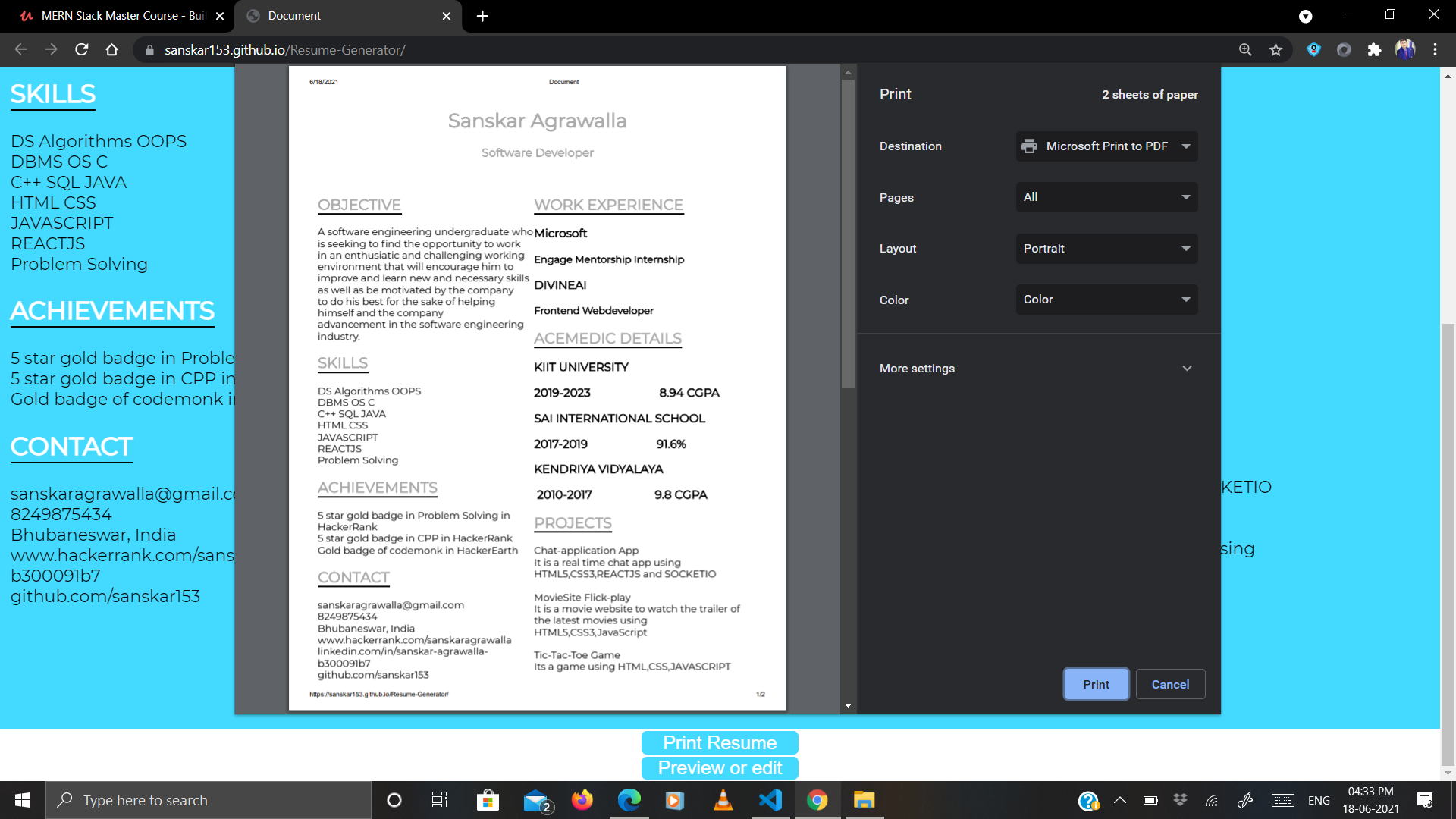 GitHub - sanskar153/Resume-Builder