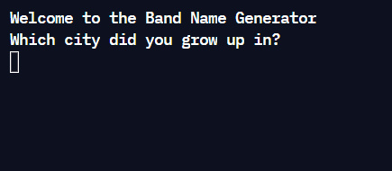 Band Name Generator (Python Console App)