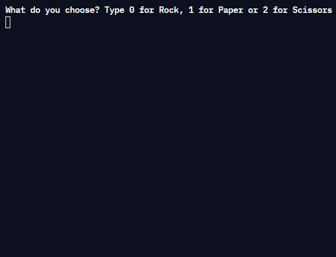 Rock, Paper, Scissors (Python Console Game)