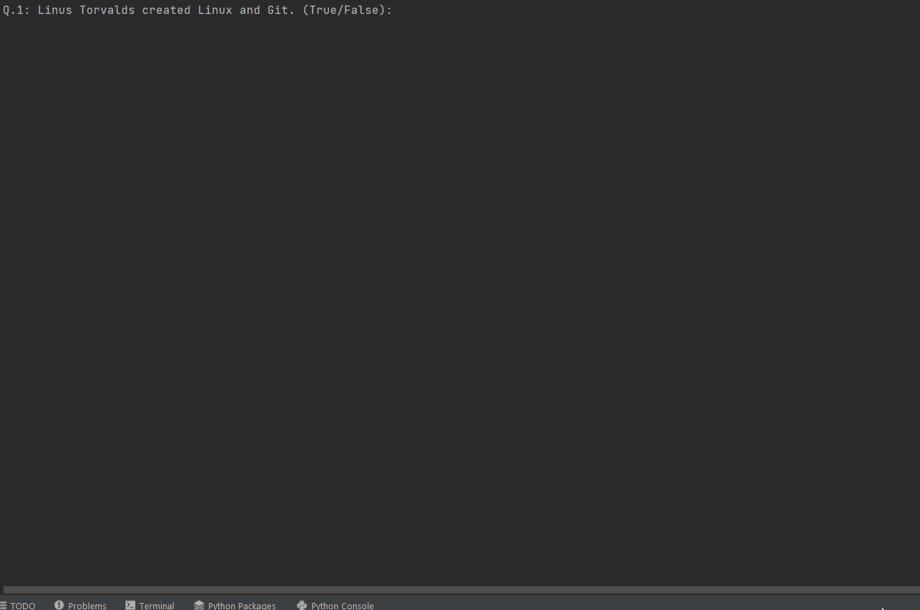 Quiz (Python Console Game)