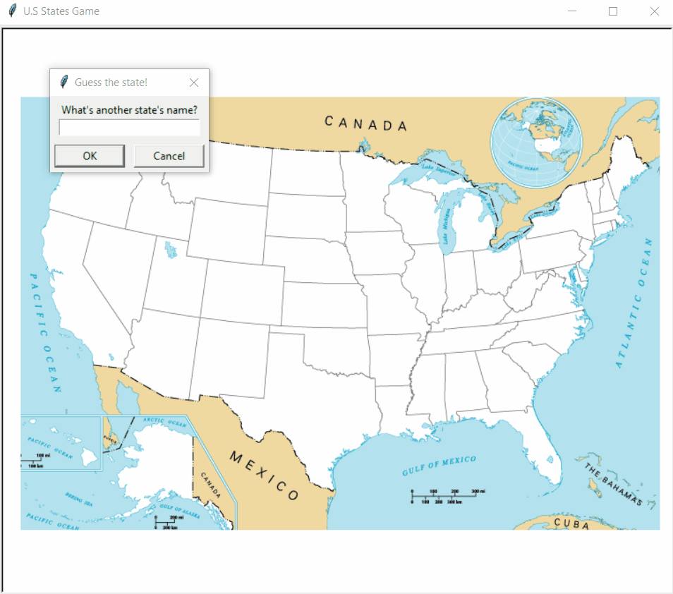 Guess the States (Python Game with Map)