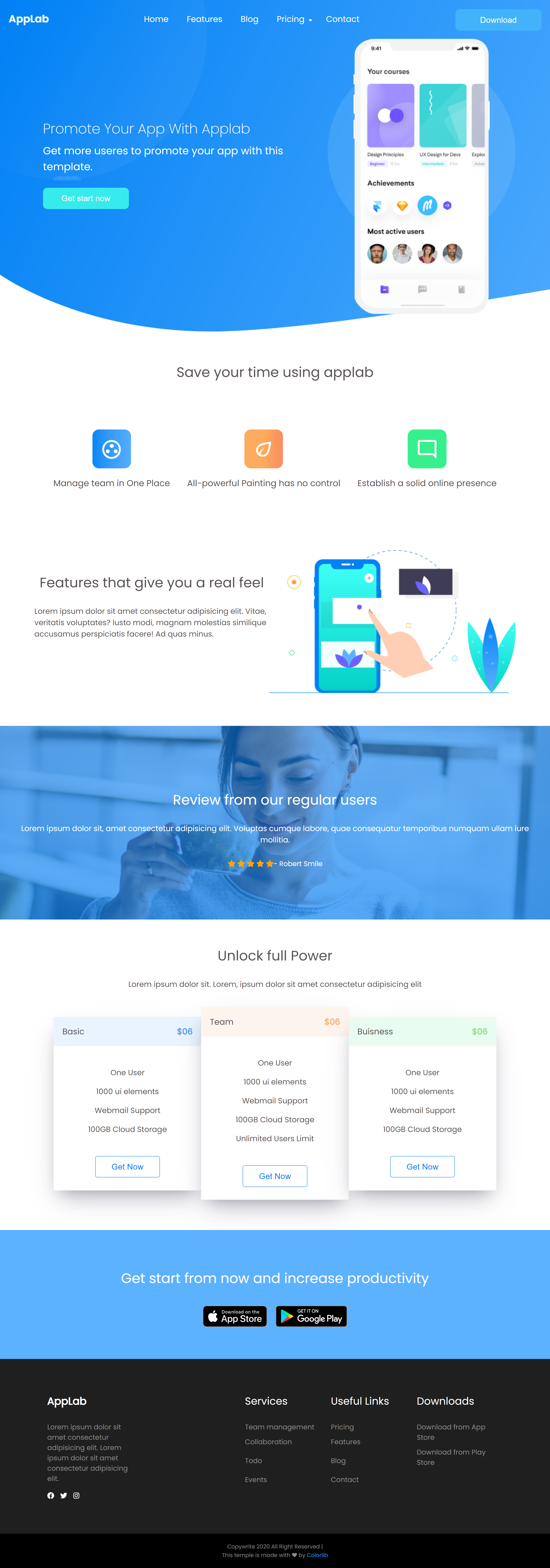 GitHub - BeataBazyl/rwd-webstite-project-AppLab: Responsive website ...