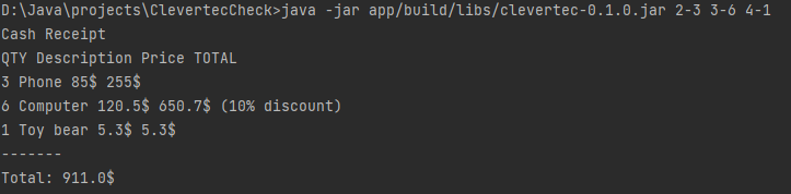 GitHub - jskov259259/ClevertecCheck: Test task for Clevertec