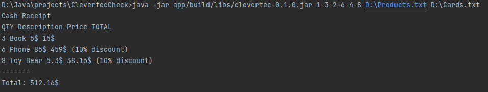 GitHub - jskov259259/ClevertecCheck: Test task for Clevertec