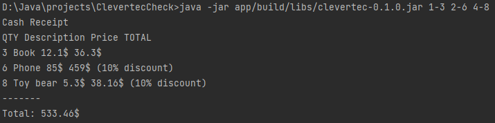 GitHub - jskov259259/ClevertecCheck: Test task for Clevertec