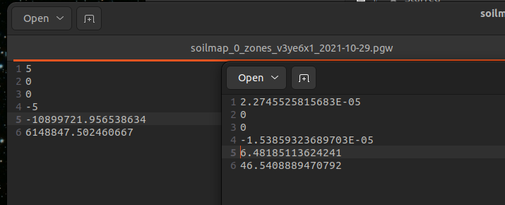 Change the coordinate system of the received SOIL map · Issue #241 ...