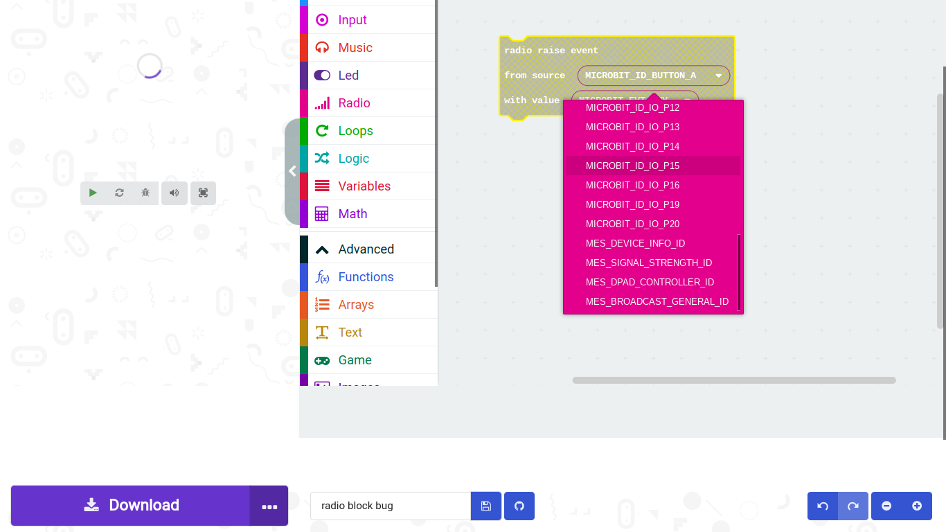 Pxt Micro Bit Minor Bug: scrolling · Issue #3961 · microsoft/pxt-microbit · GitHub