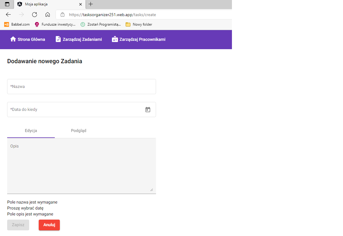 Github Zbigniewdul Taskorganizerfront