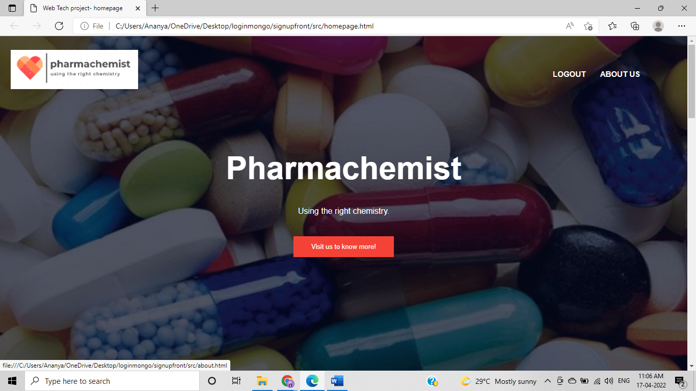 GitHub - Ananya7565/Pharmachemist: The Pharmachemist shopping website ...