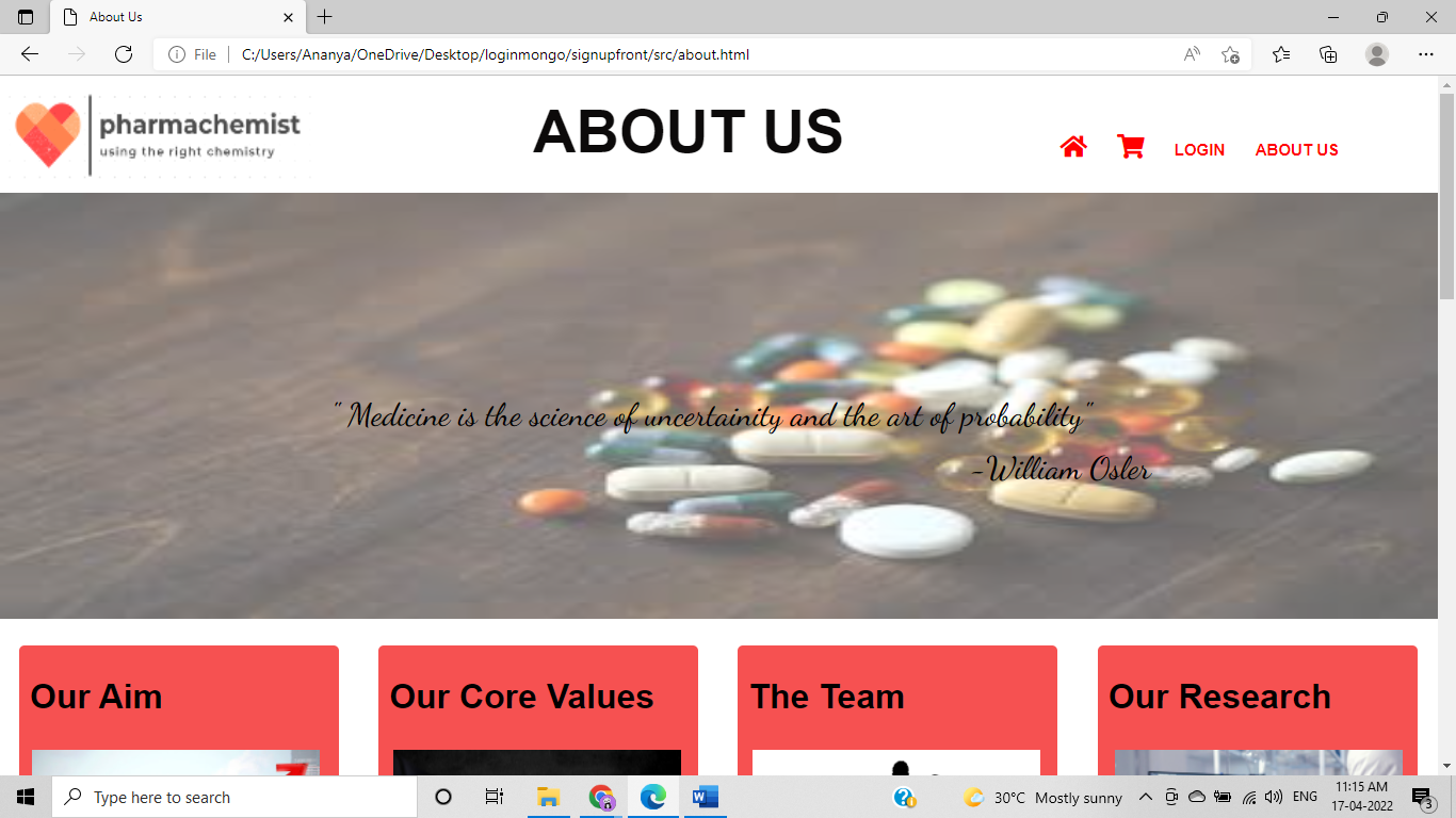 GitHub - Ananya7565/Pharmachemist: The Pharmachemist shopping website ...