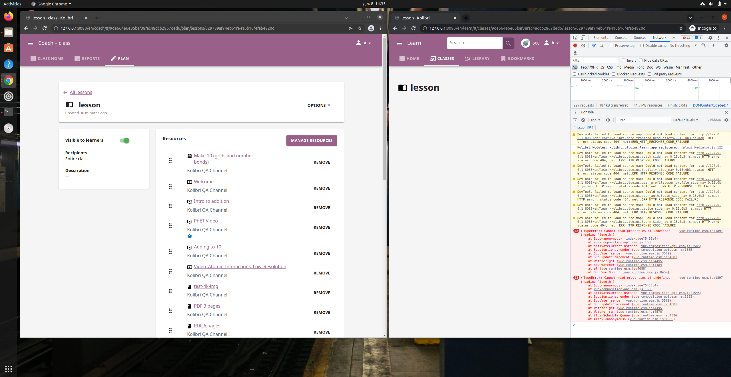 Beta 3 - All lesson resources are not displayed · Issue #8870 ...