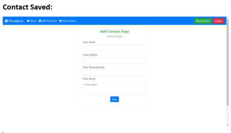 GitHub - biswajit1999sahu/PhoneBook-App
