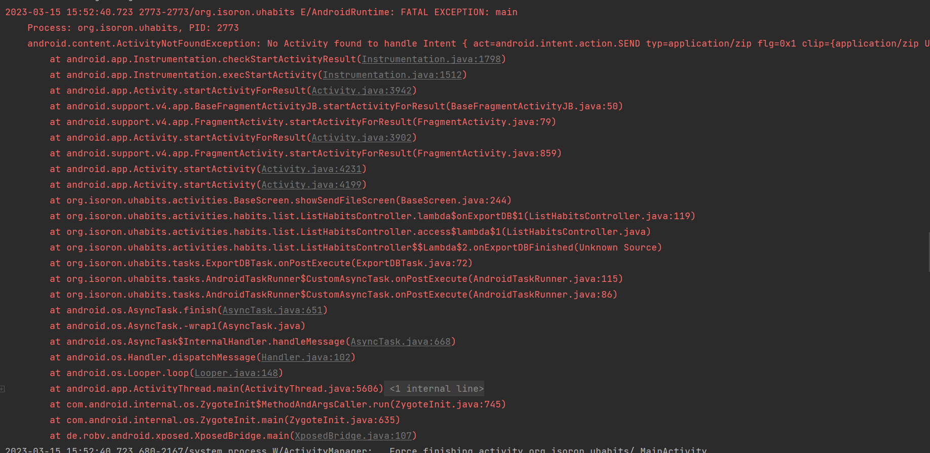 Bugs found in version 1.7.0 that cause logcat errors and even app ...