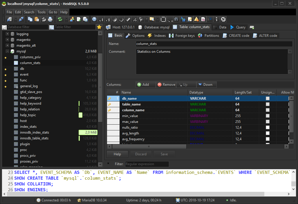 Dark theme for nightly coding sessions · Issue 8 · HeidiSQL/HeidiSQL