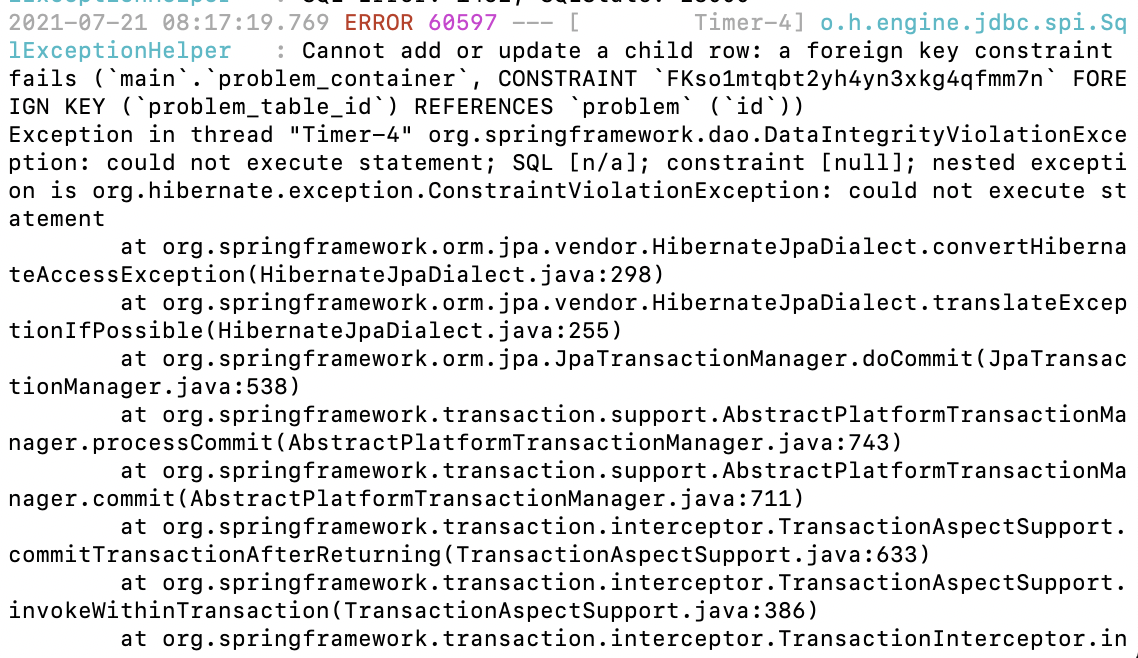 Problem Deleted During Game