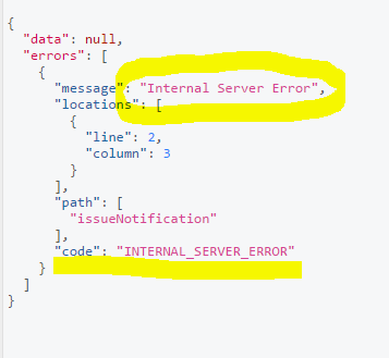error graphql
