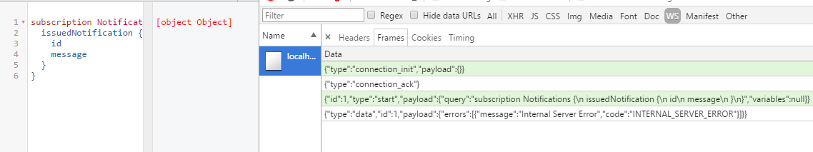 graphiql error