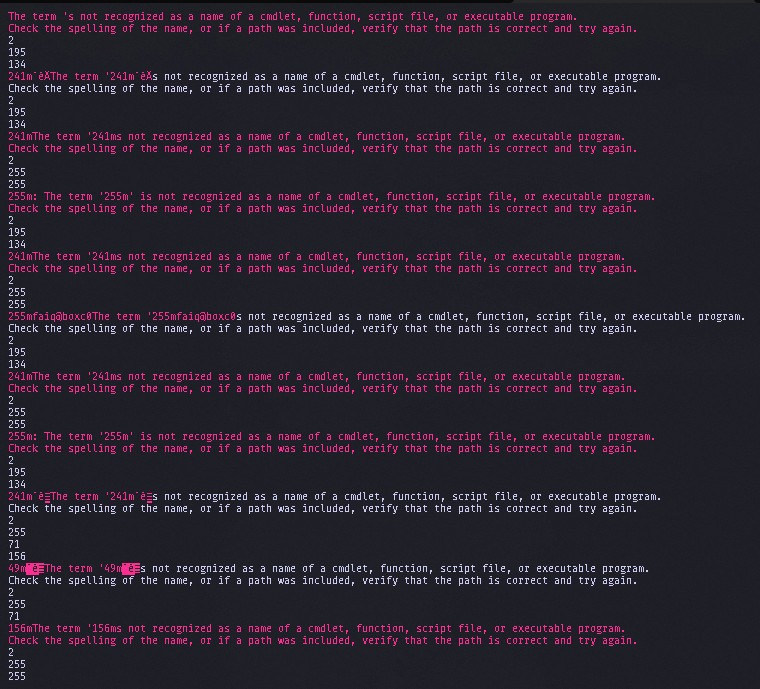 [poweshell] oh-my-posh debug not working, instead giving me shell ...