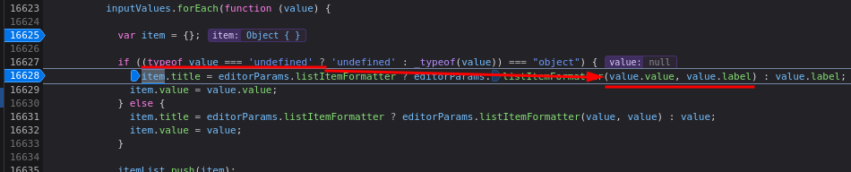 Strange code is found: null has no properties · Issue #3336 ...