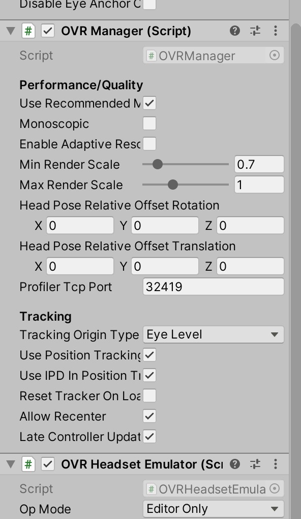 Oculus input options in camera rig not available - unity · Issue #81 ...