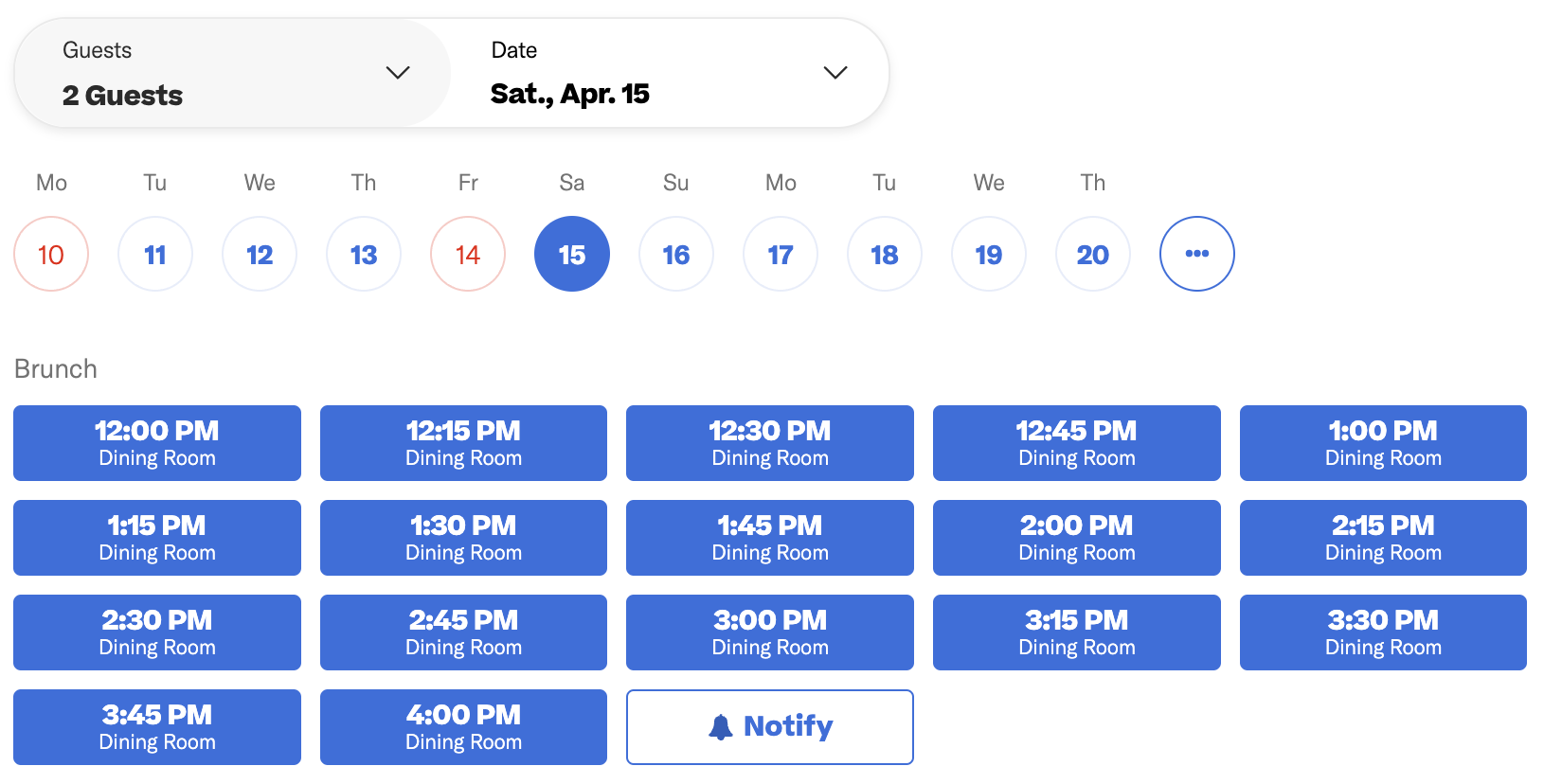 Failure to book reservation that is known to be available · Issue 106