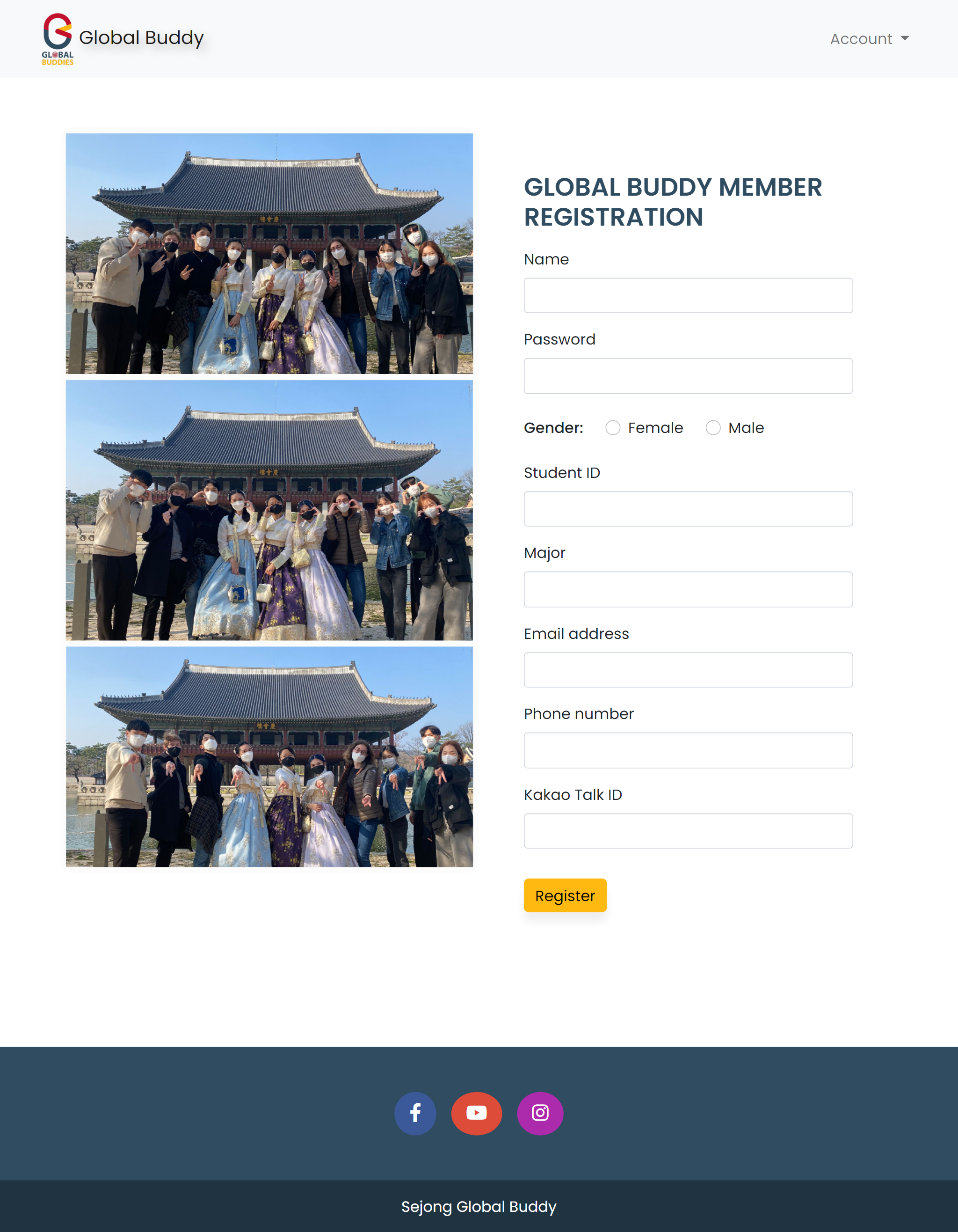 GitHub - stellashania/SejongGlobalBuddy: A website for Sejong Global Buddy