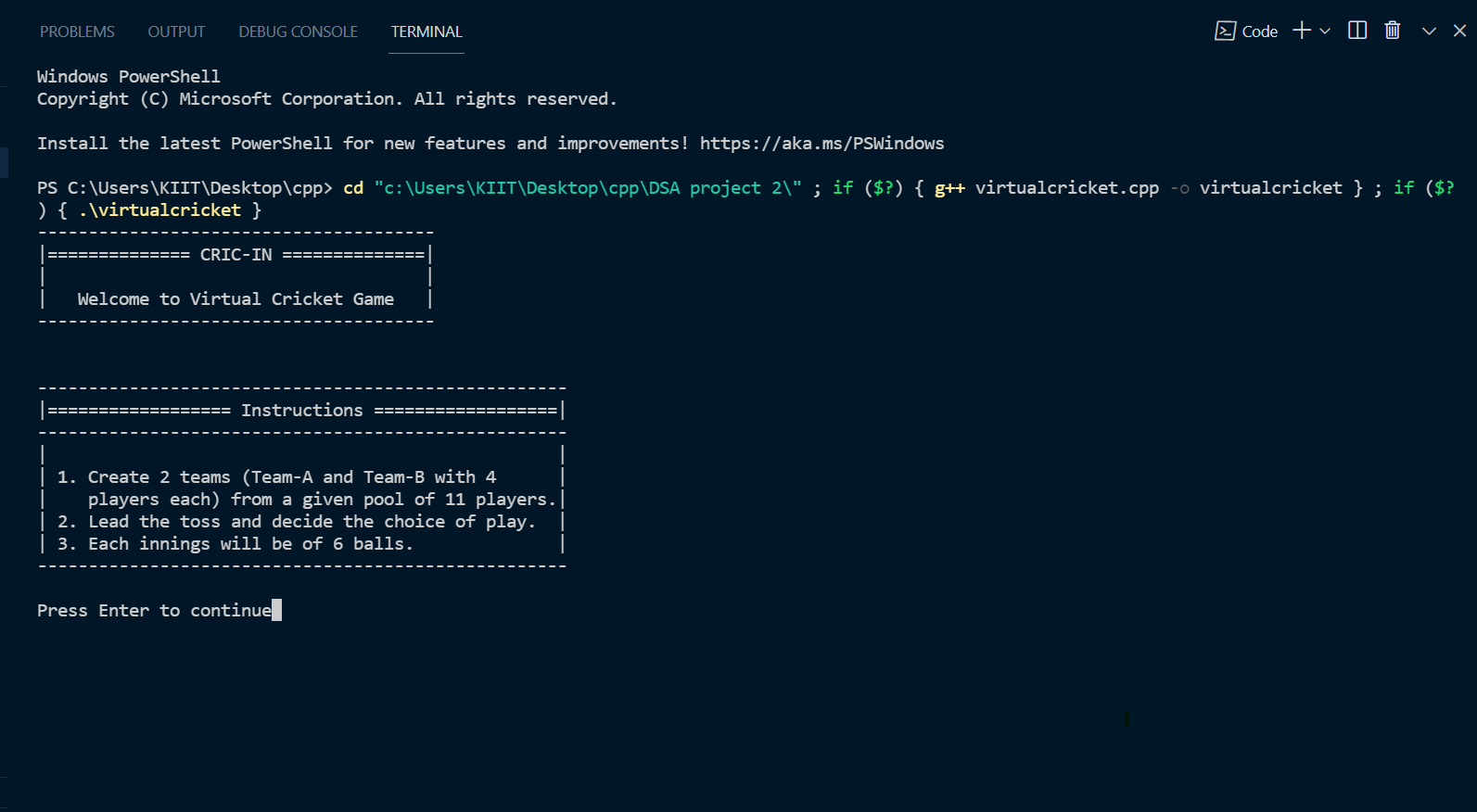 GitHub - manavsiddharthgupta/Virtual-Cricket