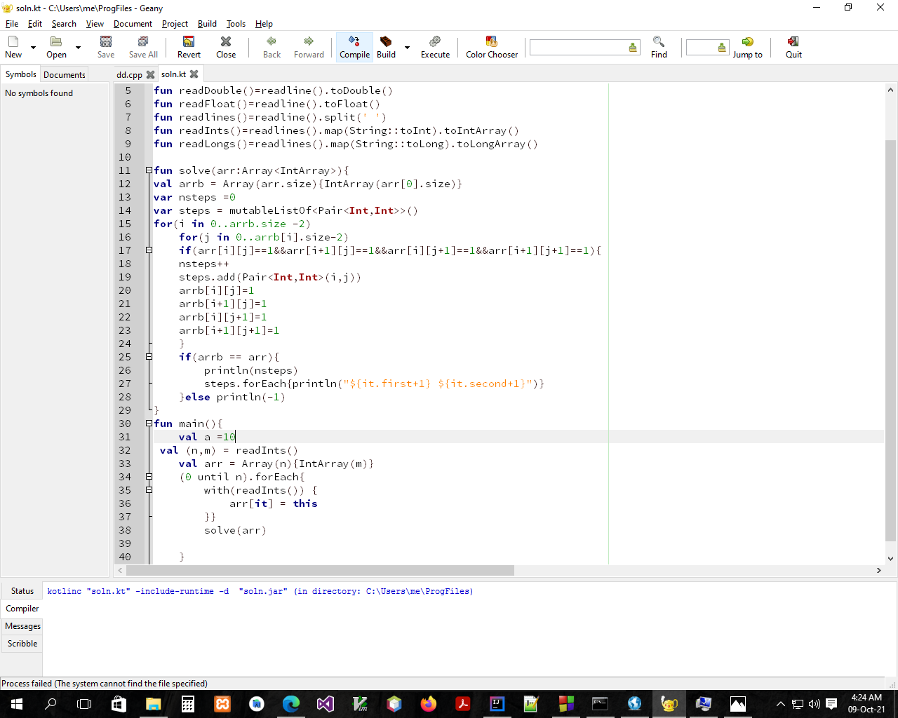 Error Compiling kotlin · Issue #2922 · geany/geany · GitHub