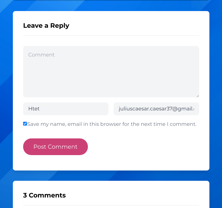 Desktop Comments