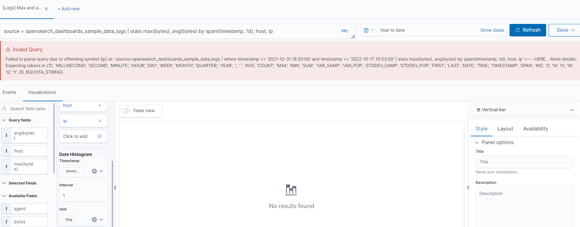 [BUG]: Query fails when it includes the field 'ip' in it. · Issue #1148 ...