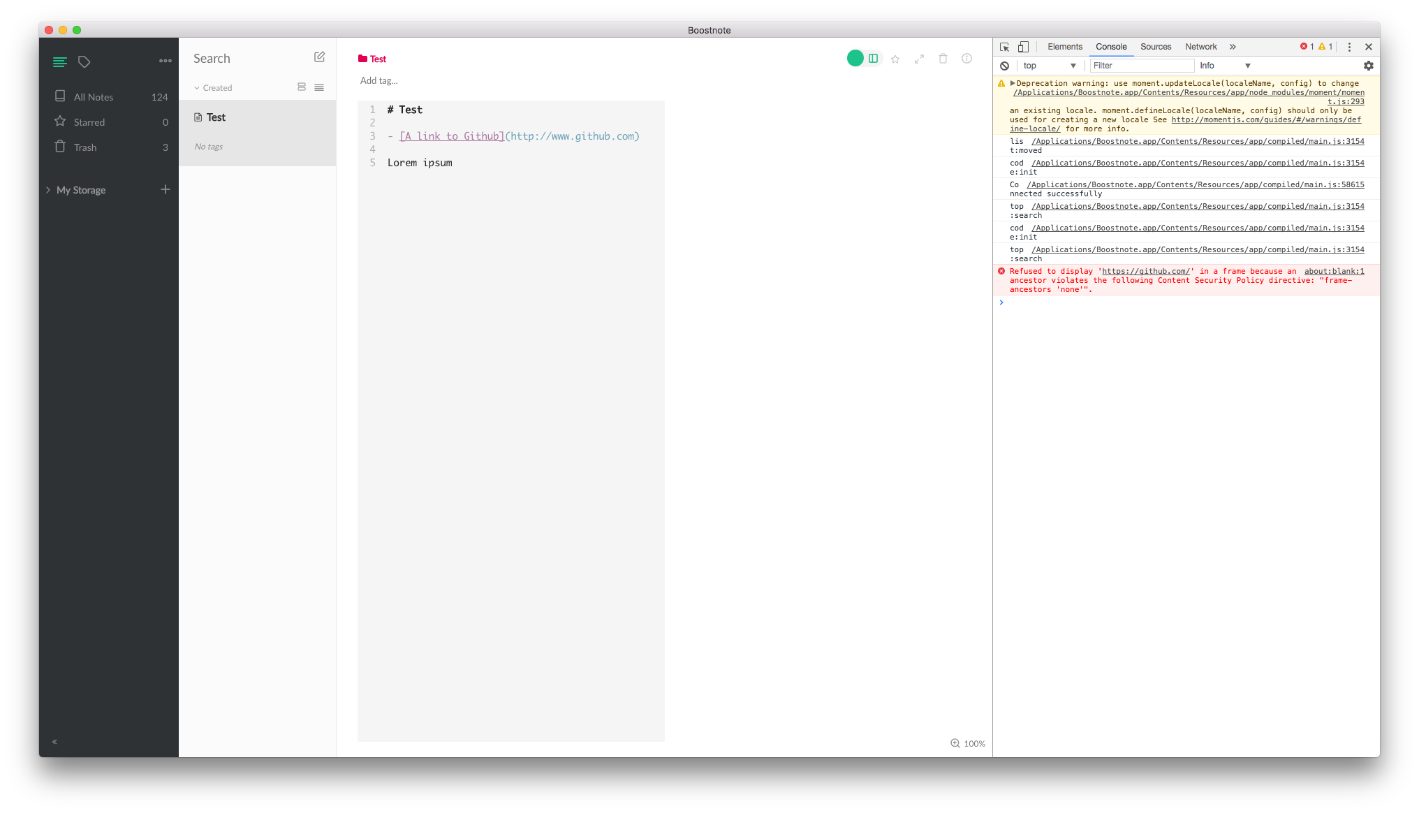 Clicking a markdown link in the preview window opens the link in the ...