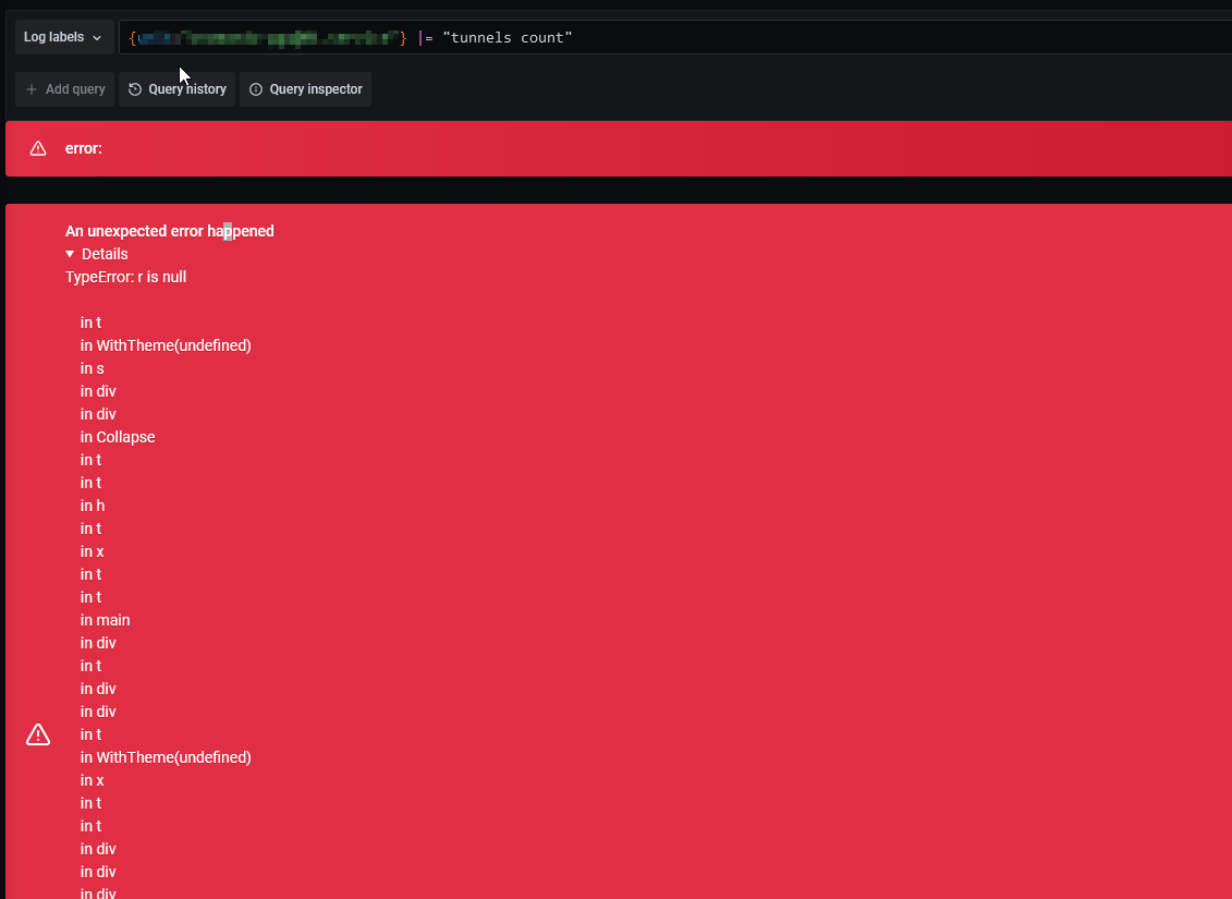 Loki: Loki Explore live tail view crashes after some time · Issue ...