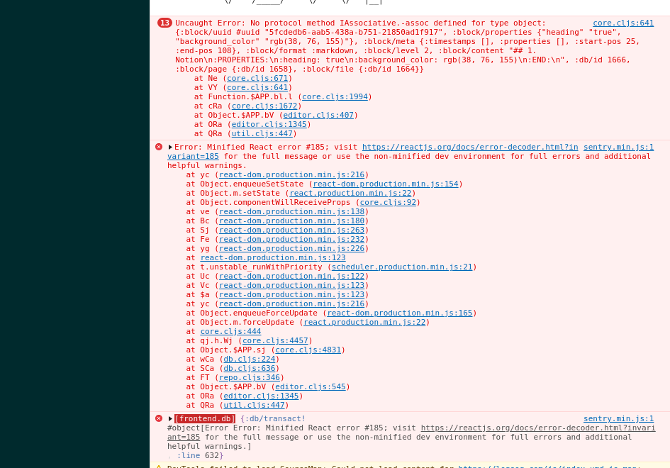 Occasional page crash · Issue #878 · logseq/logseq · GitHub