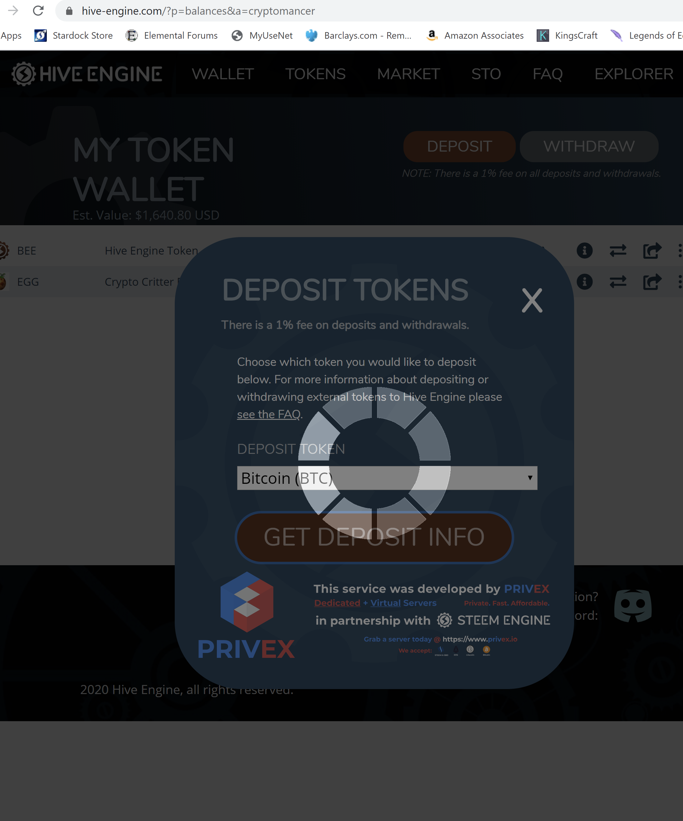 Hive Engine Token BTC deposits to Hive Engine are being routed to Steem Engine · Issue #2 ...