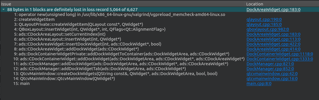 Possible Memory Leak Issue When Closing A Delete On Close Dockwidget 