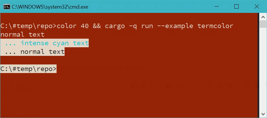 termcolor overwrites initial windows console colors · Issue #4 ...