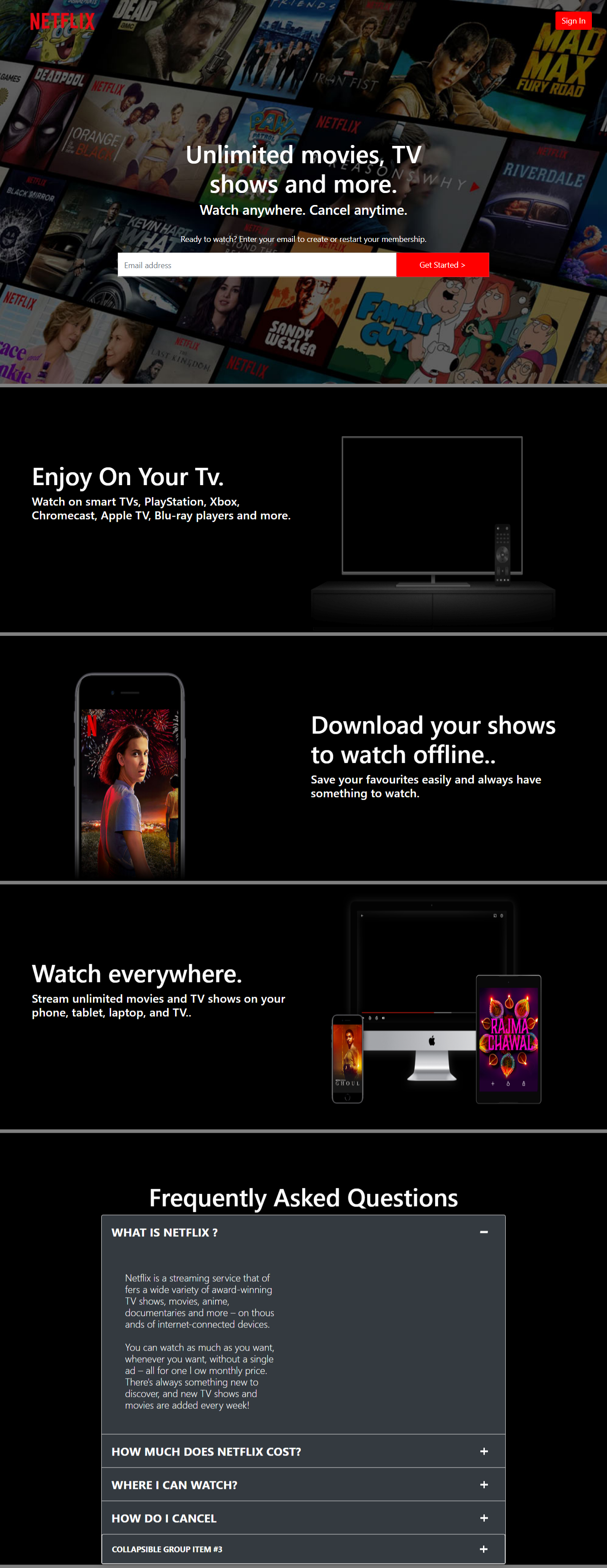 Player Netflix Code Html GitHub - Vepathakpawan/Netflix: Netflix UI Using HTML,CSS,BOOTSTRAP ...