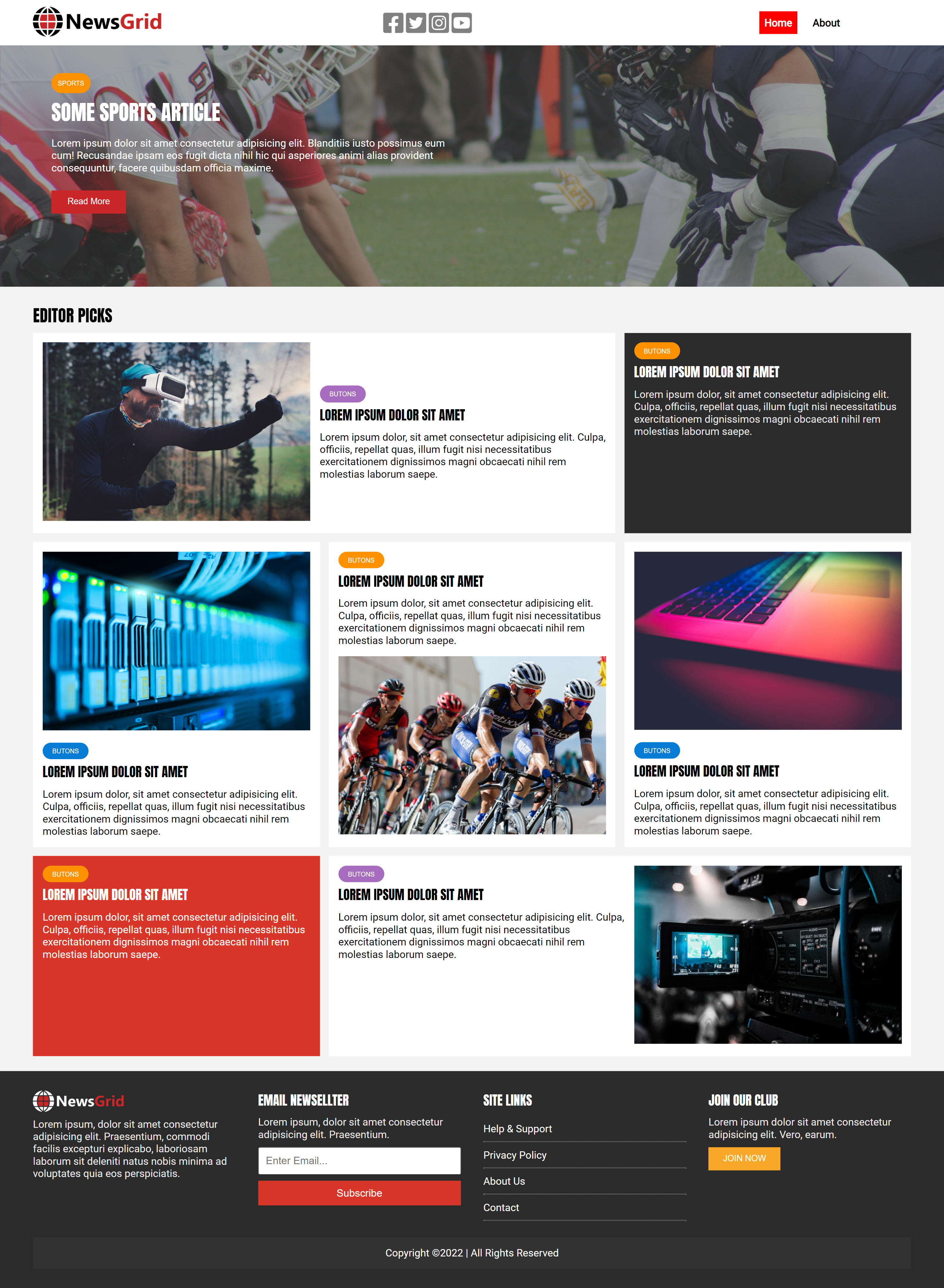 GitHub - salpay16/responsive-news-website: I created this project in a ...