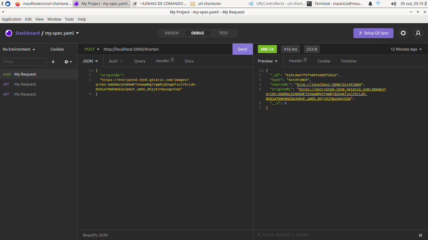 GitHub - maufteixeira/url-shortener: Encurtador de URL construído com ...