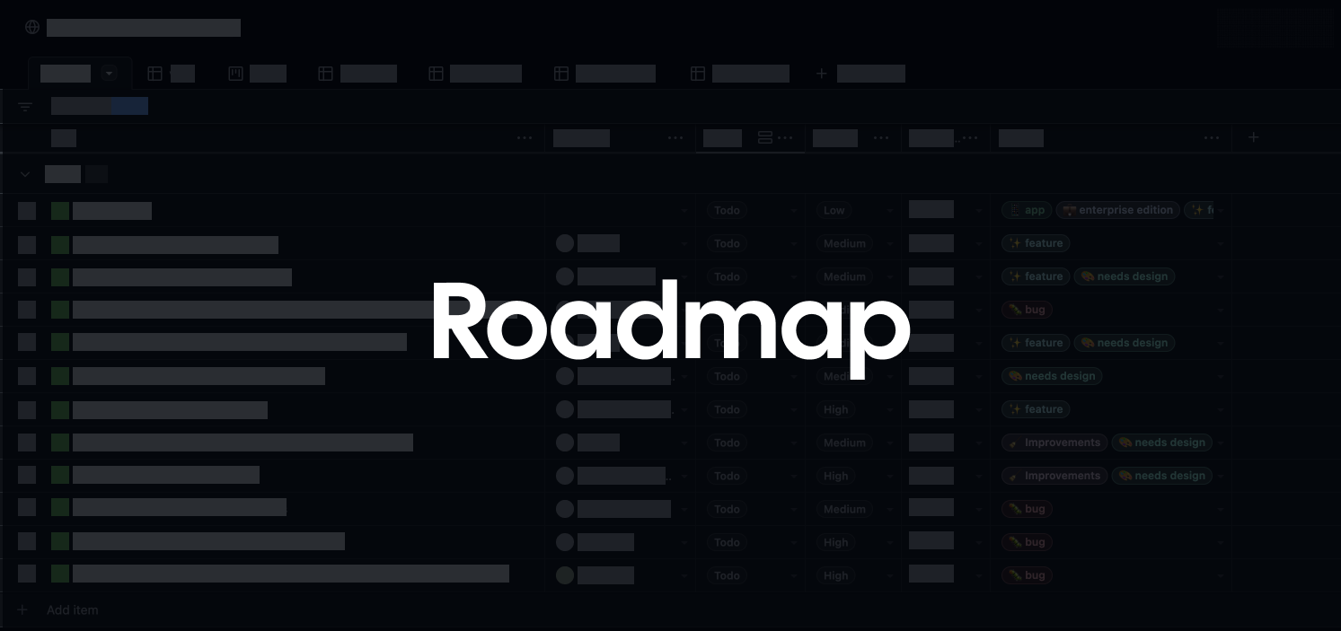 Roadmap