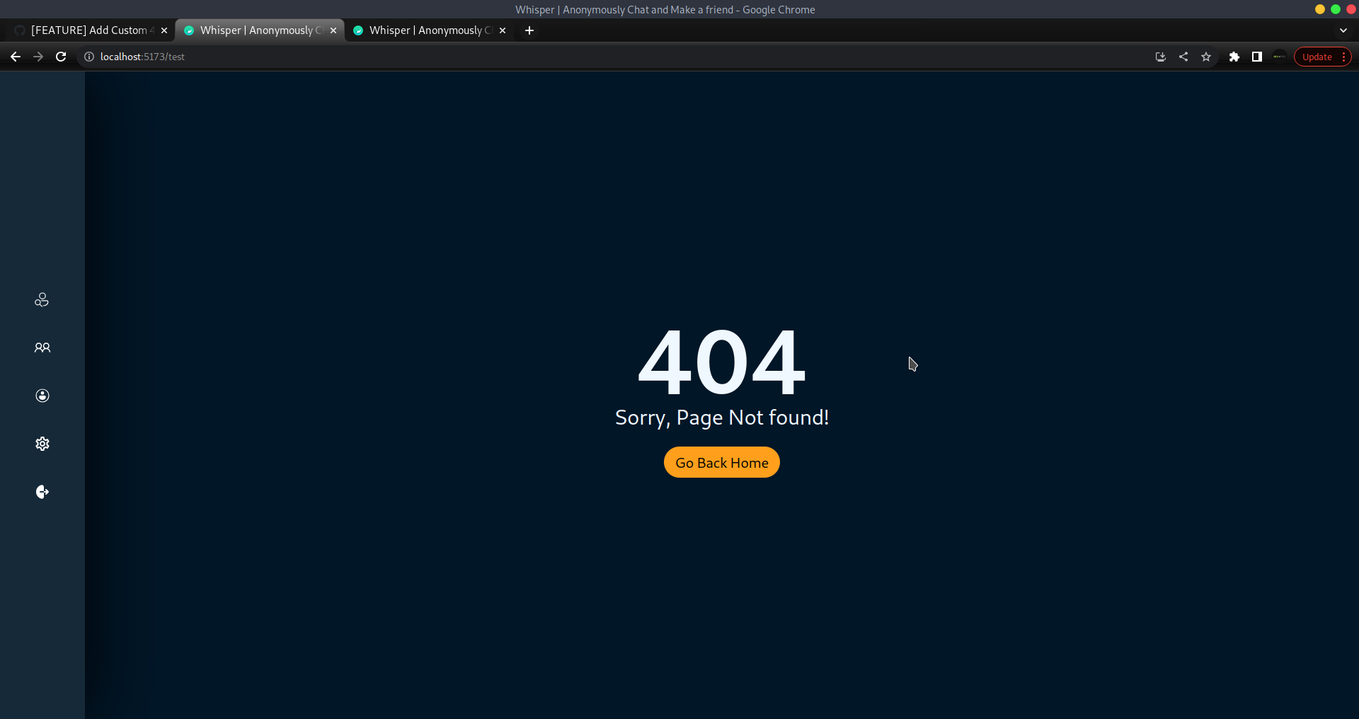  feature add custom 404 page issue 486 dun sin whisper github