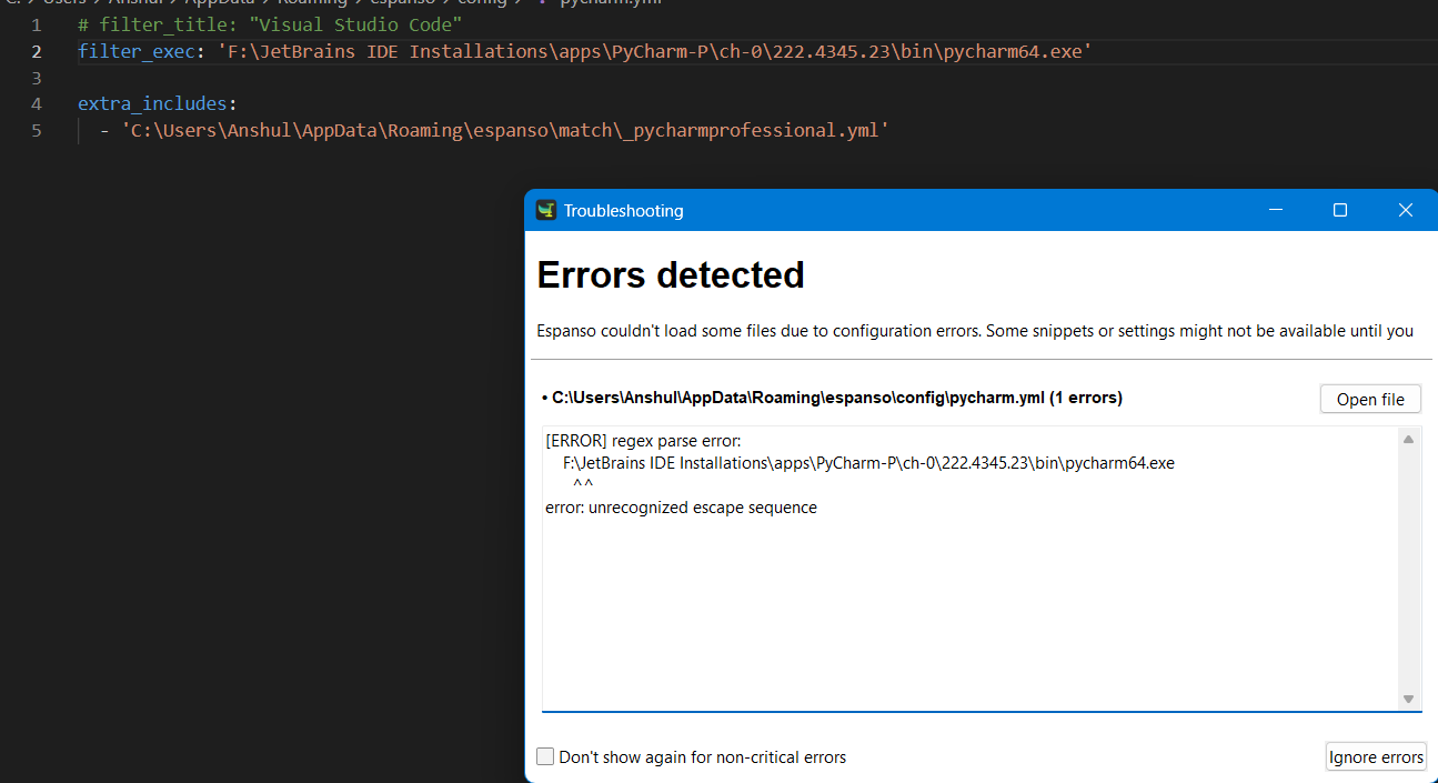 Use in particular app only · Issue #1445 · espanso/espanso · GitHub