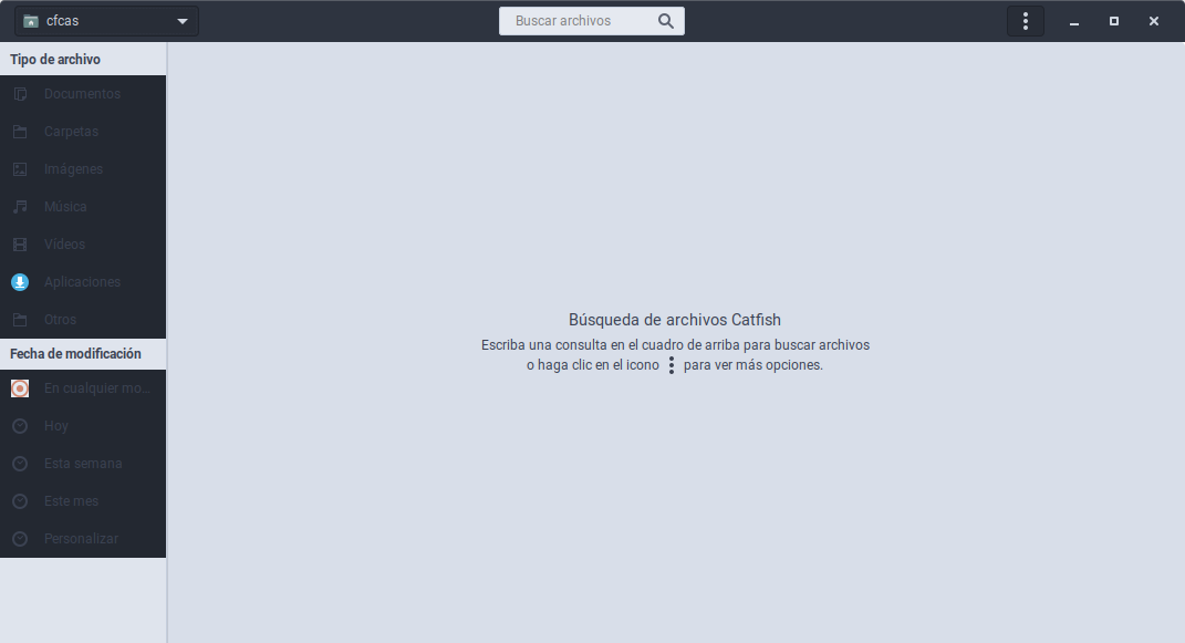 Almost unreadable text in Catfish search tool lateral panel · Issue 32