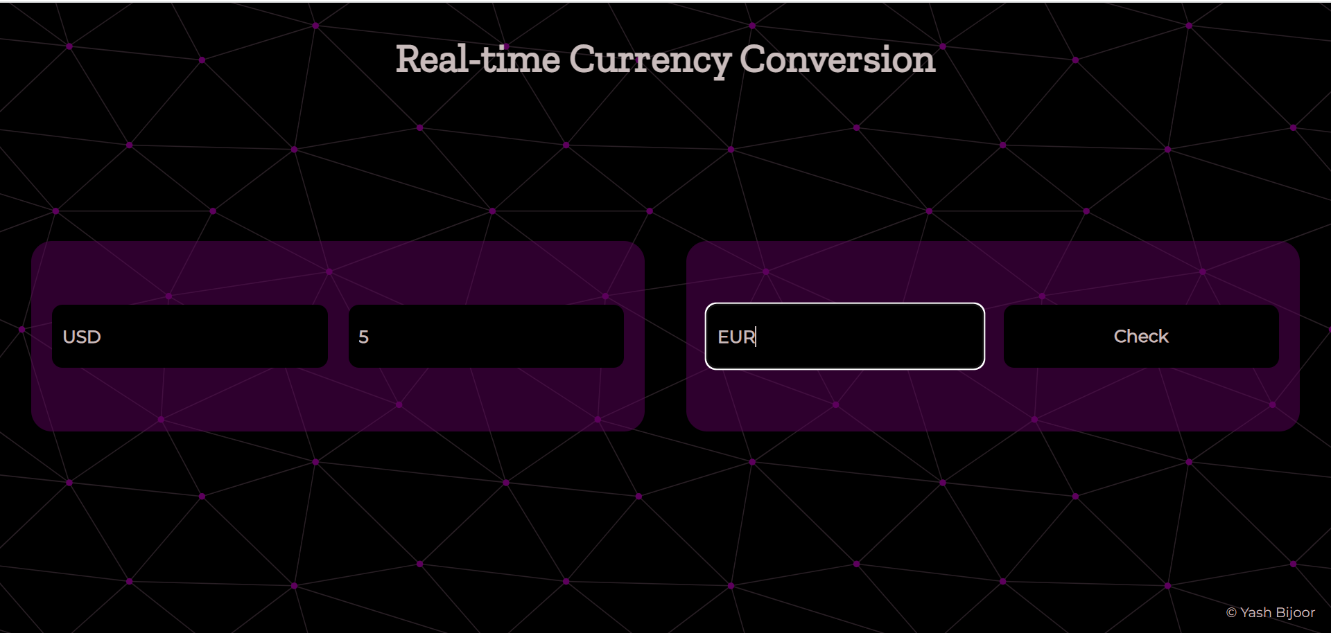 GitHub - yashbijoor/currency-converter: Converts any amount of currency ...