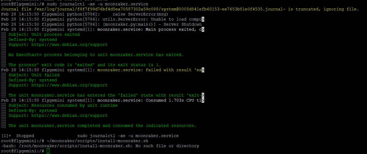 After Moonraker update,My webUI can not connect MY · Issue