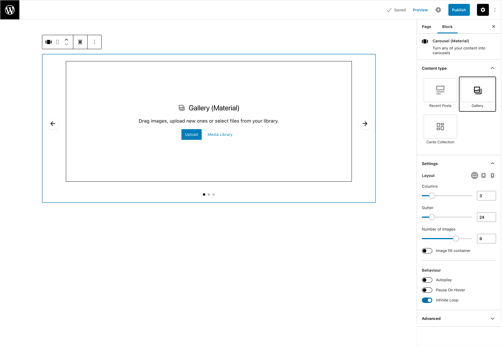 Carausel - Gallery - Empty