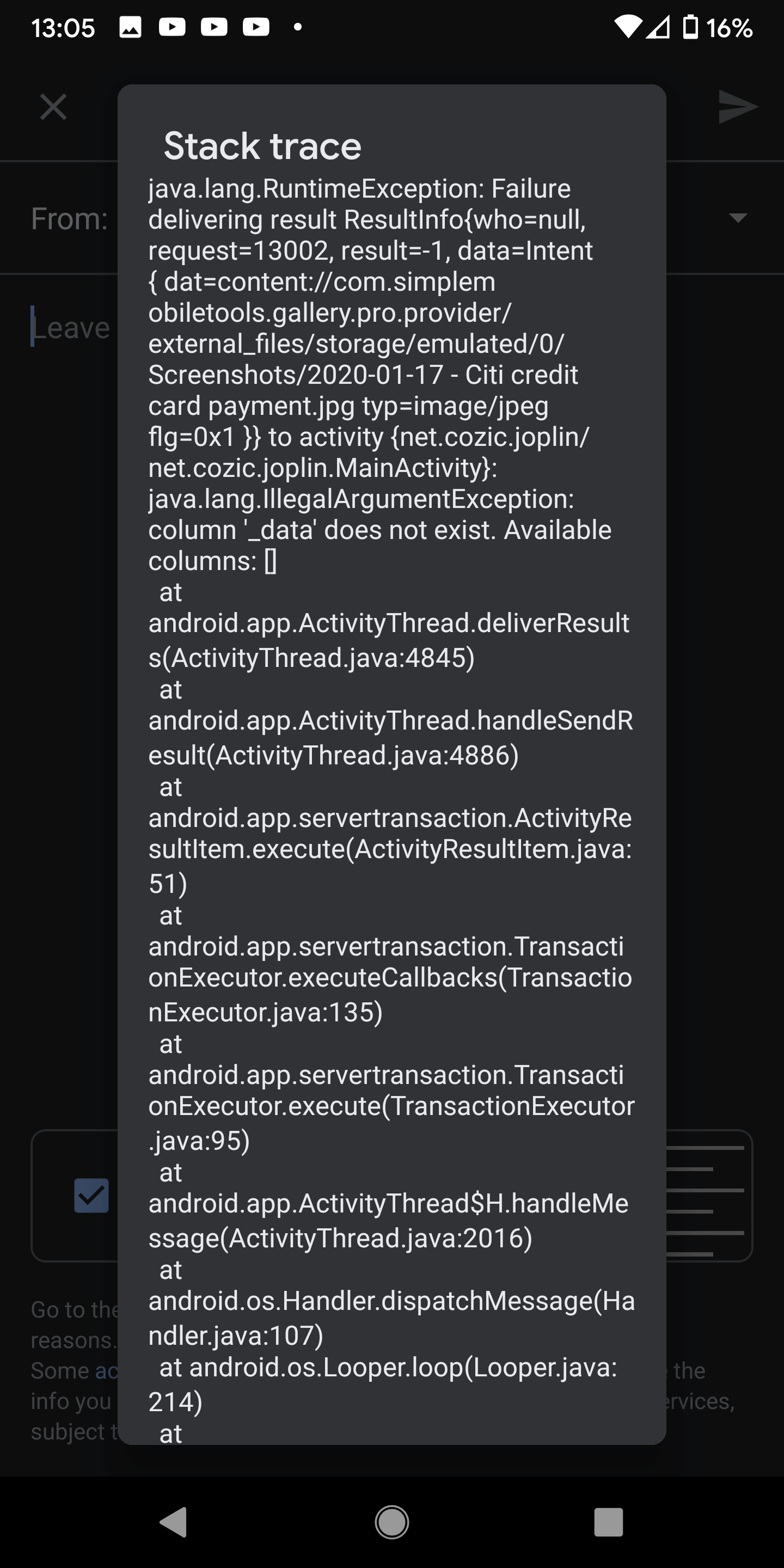 Android crash when attaching photo · Issue #2310 · laurent22/joplin ...