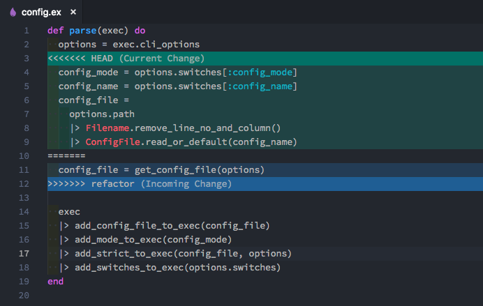 Get configuration. PHPSTORM мердж конфликты. Resolve Conflict git. Git merge Conflicts vs code. Exec config.